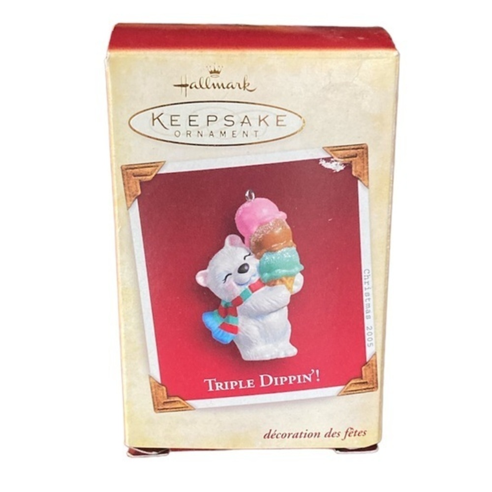 NIB HALLMARK 2005 Keepsake Ornament- Triple Dippin
